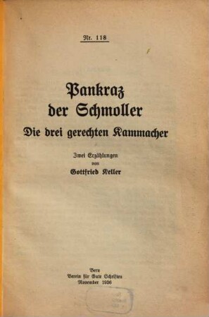 Pankraz der Schmoller