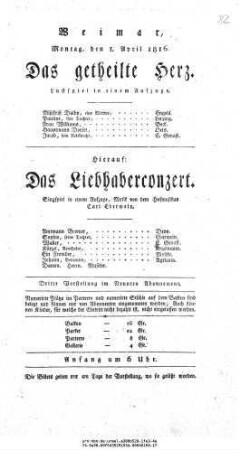 Das Liebhaberconzert