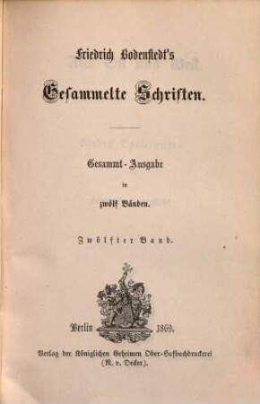 Aus Ost und West : sieben Vorlesungen