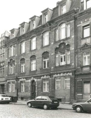 Dresden-Pieschen, Mohnstraße 31. Wohnhaus (um 1900). Straßenansicht