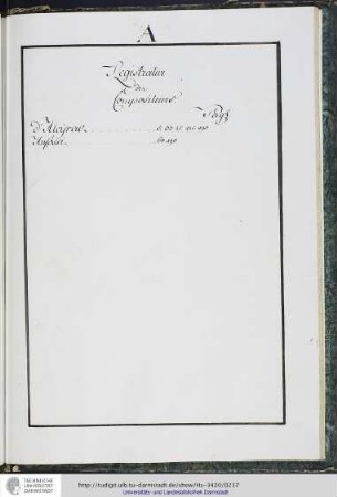 Registratur des Compositeurs