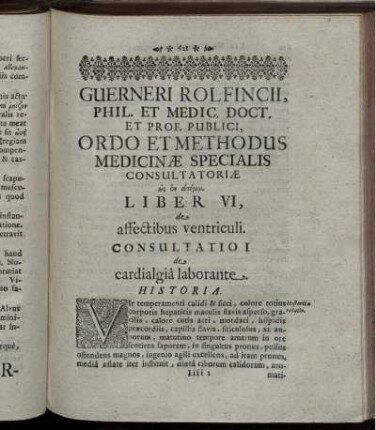 Liber VI, de affectibus ventriculi
