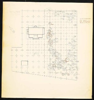 Wohnhaus Axel Springer Bernadottestraße 7-9, Berlin-Grunewald: Lageplan mit Baumaufmass 1:200