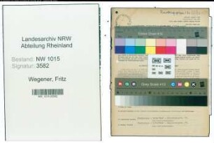 Entnazifizierung Fritz Wegener , geb. 31.12.1899 (Arbeiter)