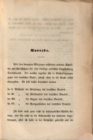 Der deutsche Bund vor dem Richterstuhle unserer Zeit : ein Beitrag zur Reorganisation Deutschlands ; der Ertrag ist zum Besten der "deutschen Flotte"