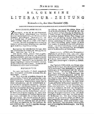 Langsdorf, C. C.: Drey ökonomisch-physikalisch-mathematische Abhandlungen. Erfurt: Keyser 1785