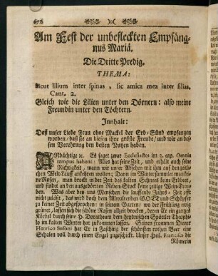 672-681, Am Fest der unbefleckten Empfängnus Maria. Die Dritte Predig