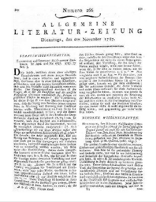Versuch einer Beschreibung sehenswürdiger Bibliotheken Teutschlands nach alphabetischer Ordnung der Oerter. Bd. 2, Abt. 1. Hrsg. v. F. C. G. Hirsching. Erlangen: Palm 1787