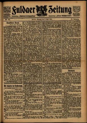 Ausgabe vom Montag, den 08. Mai 1905.