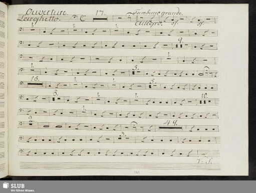 Stimme: Tamburro/Trombe/Timpani