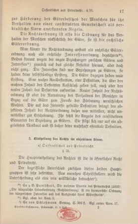 2. Eintheilung des Rechts im objektiven Sinne