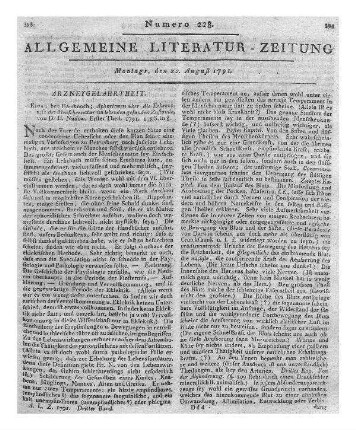 Rode, August von: Beschreibung des Fürstl[ich] Anhalt-Dessauischen Landhauses und Englischen Gartens zu Wörlitz. - Dessau : Erziehungsinstitut ; Leipzig : Crusius, 1788