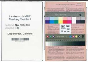 Entnazifizierung Clemens Diepenbrock , geb. 16.08.1898 (Konstrukteur)