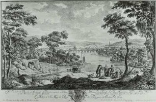 Prospekt der königlichen und kursächsischen Residenzstadt Dresden von der Abendseite (Westen)