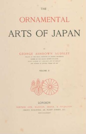 Vol. 2: The ornamental arts of Japan