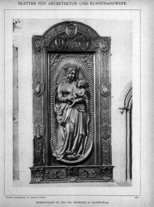 Tafel [94]: Gedächtnisstafel im Chor der Stiftskirche zu Aschaffenburg