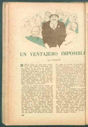 Un ventajero imposible
