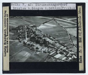 Glogau-Brostau/Głogów-Brzostów, Luftbild des Ortes (GEO 51.657759,-16.057448)