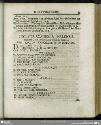 Incluta Academia Halensis
