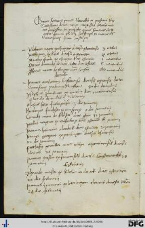 [fol. 18] Rektorat Sebastian Derrer 1523/24