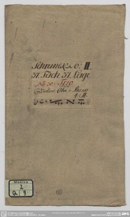 Quartets - Mus.2392-Q-82 : fl, vl, vla, bc - g; TWV 43: g 4
