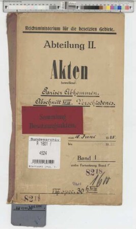 Pariser Abkommen. Abschnitt XVIII: Verschiedenes