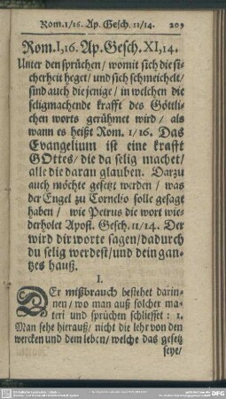 Rom. I, 16. Ap. Gesch. XI, 14.