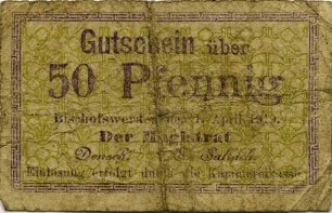 Gutschein - 50 Pfennig