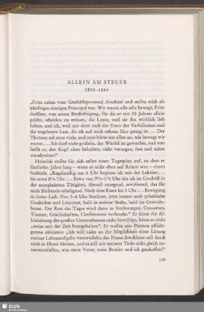 Allein Am Steuer : 1829–1849