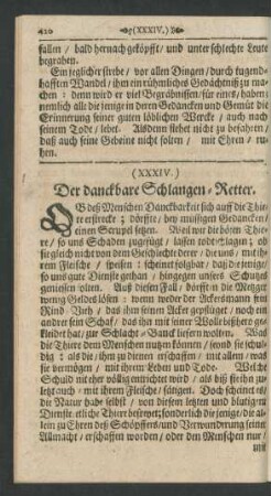 (XXXIV.) Der danckbare Schlangen-Retter.