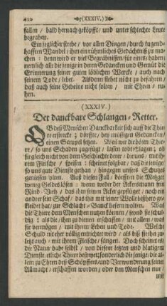 (XXXIV.) Der danckbare Schlangen-Retter.