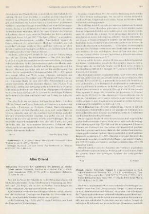 503-504 [Rezension] Kuntzmann, Raymond, Le symbolisme des jumeaux au Proche-Orient ancien