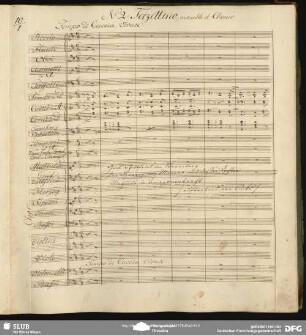 No. 2 Terzettino ensemble et Chœur: "Vivat vivat hoch der gnädge Herr"