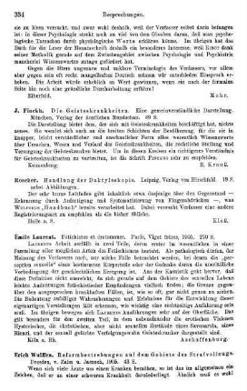 334-335, Erich Wulffen, Reformbestrebungen auf dem Gebiete des Strafvollzugs, 1905