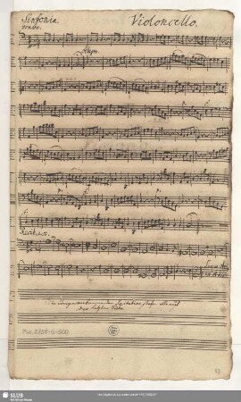Violoncello. / Violono [= b]
