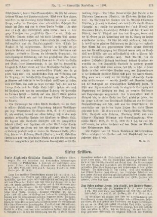 375-378 Kleine Kritiken