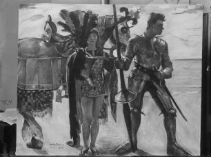 Ruggiero und Knappe / Ritter und Knappe