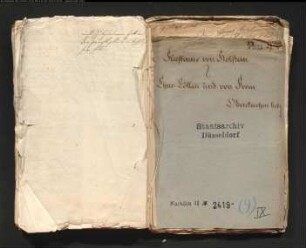 Akten des Prozesses von Holstein bzw. Westerlo gegen Kurköln bzw. von Frentz wegen der Herrschaft Odenkirchen