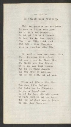 Der Müllerinn Verrath.
