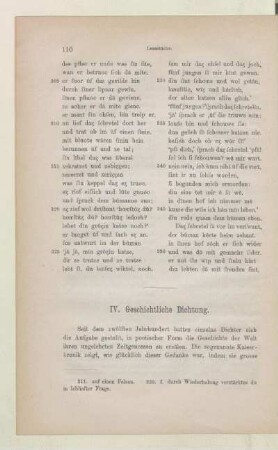 IV. Geschichtliche Dichtung