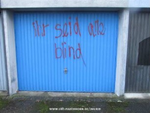 ihr seid alle blind