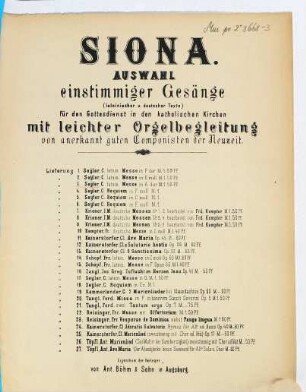 Latein. Messe : in A-Dur