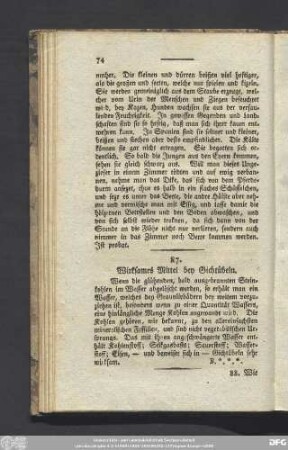 87. Wirksames Mittel bey Gichtübeln.