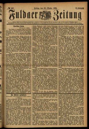 Ausgabe vom Freitag, den 28. Oktober 1892.