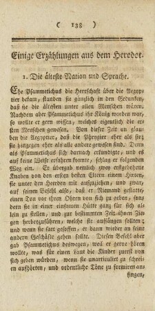 Einige Erzählungen aus dem Herodot.