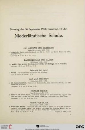 Dienstag, vormittags 10 Uhr (Nr. 1-82)