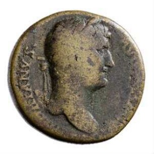 Münze, Sesterz, 132 - 134 n. Chr.