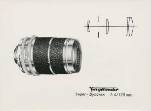 Objektiv "Super-Dynarex 1:4 / 135 mm"