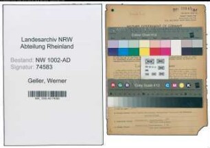 Entnazifizierung Werner Geller, geb. 18.11.1902 (Stadtinspektor)