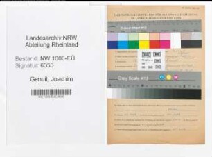 Entnazifizierung Joachim Genuit, geb. 16.09.1909 (Bankinspektor)